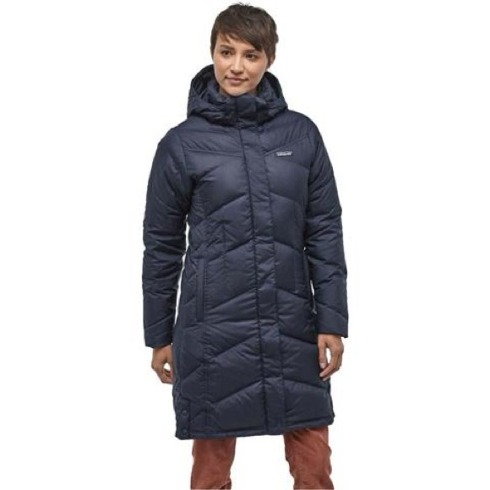 Patagonia Down with it Parka. Women’s, Navy Blue, Size Large. Great condition.